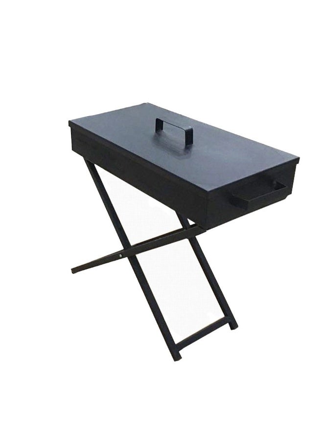 Portable Foldable Charcoal BBQ Grill with Extended Side Table – Heavy-Duty Outdoor Barbecue Stand for Camping, Picnics, and Backyard Parties - Image 3